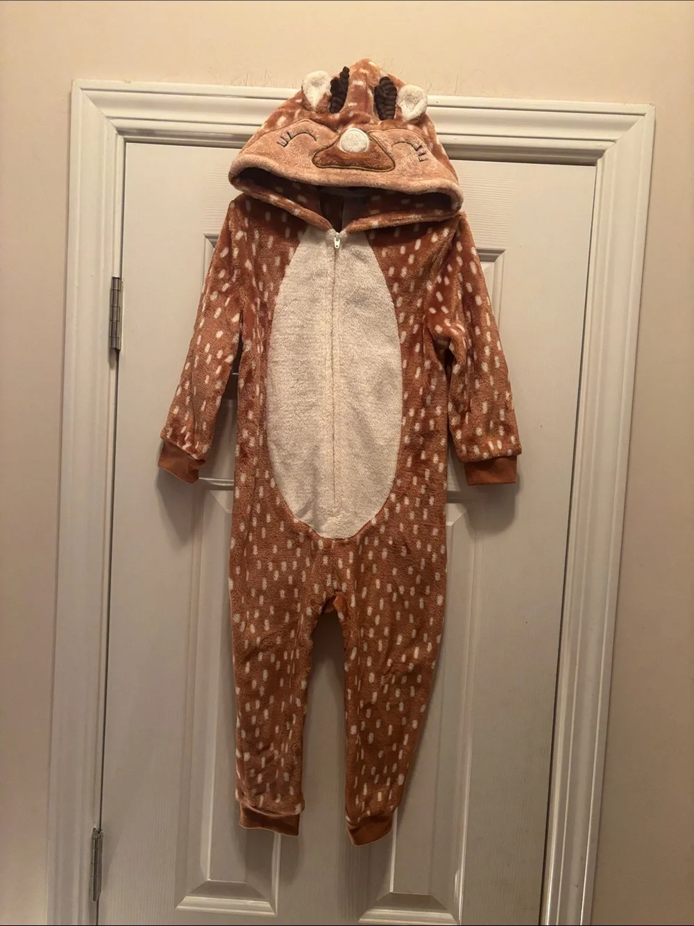 NWOT North Pole Reindeer Hooded Union suit